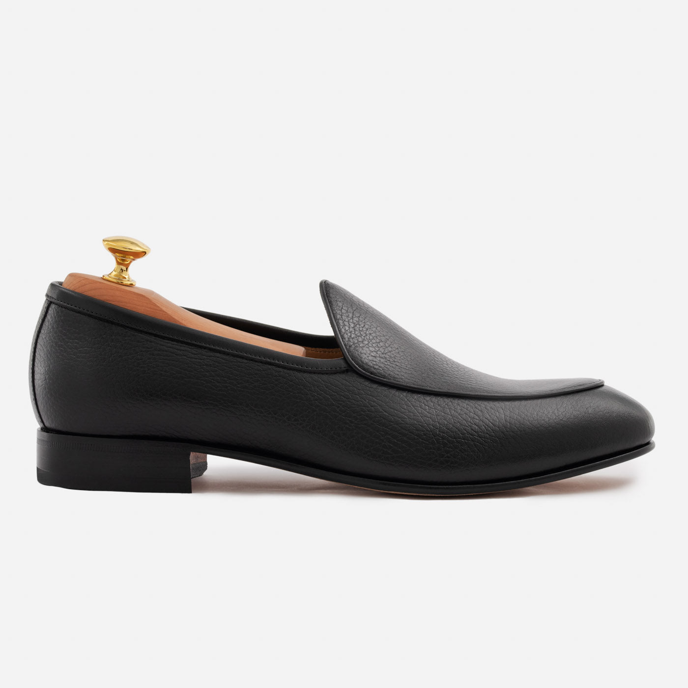 Vincent Belgian Loafers - Pebbled Leather - Men's - Image 2