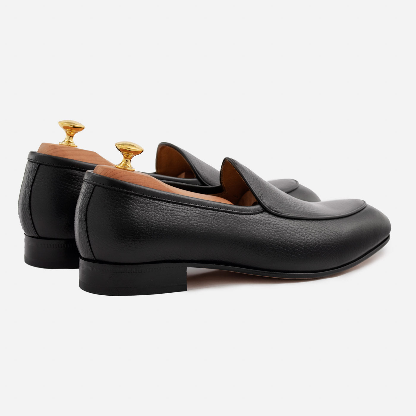 Vincent Belgian Loafers - Pebbled Leather - Men's - Image 3
