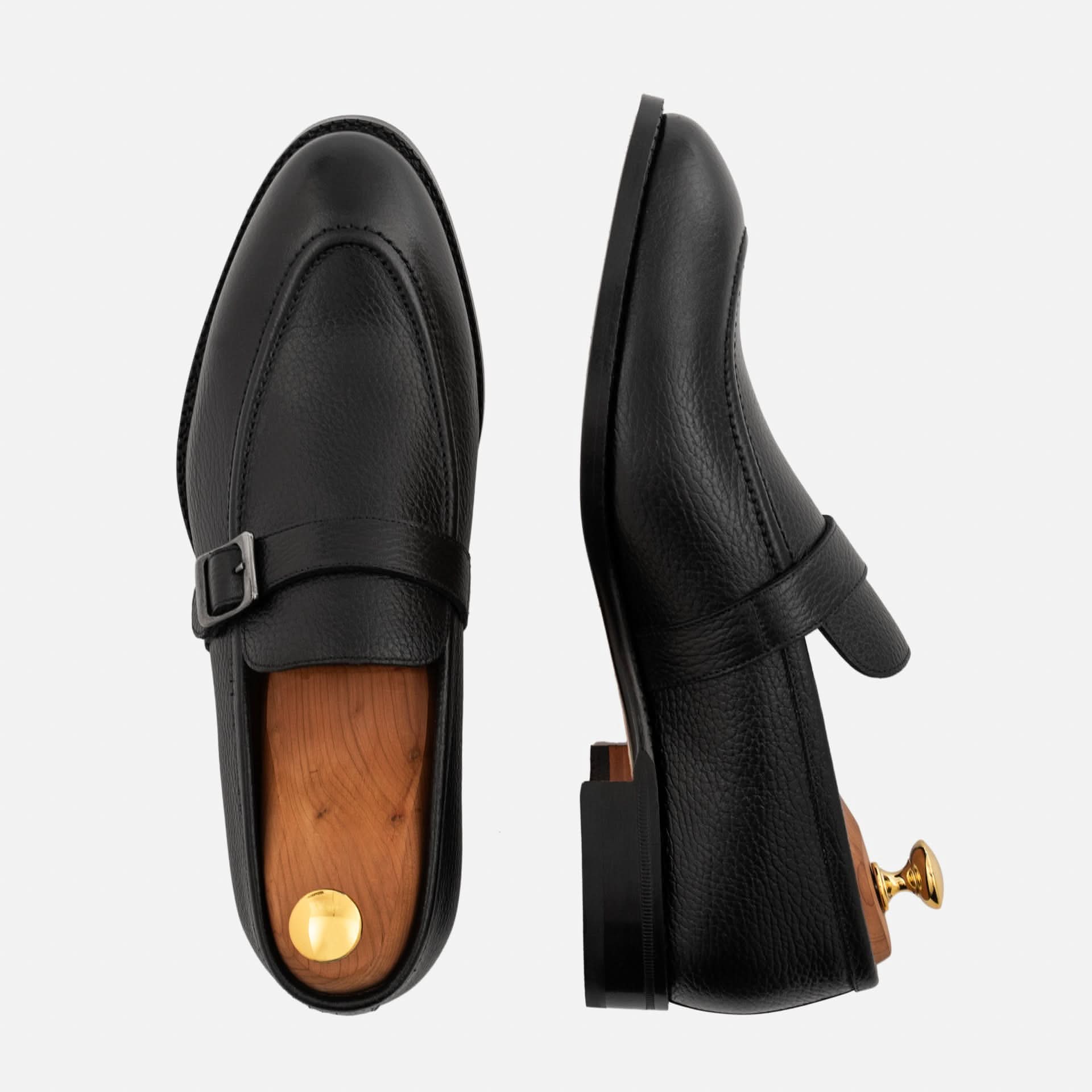 Archie Belted Loafer - Men's Pebbled Leather - Image 4