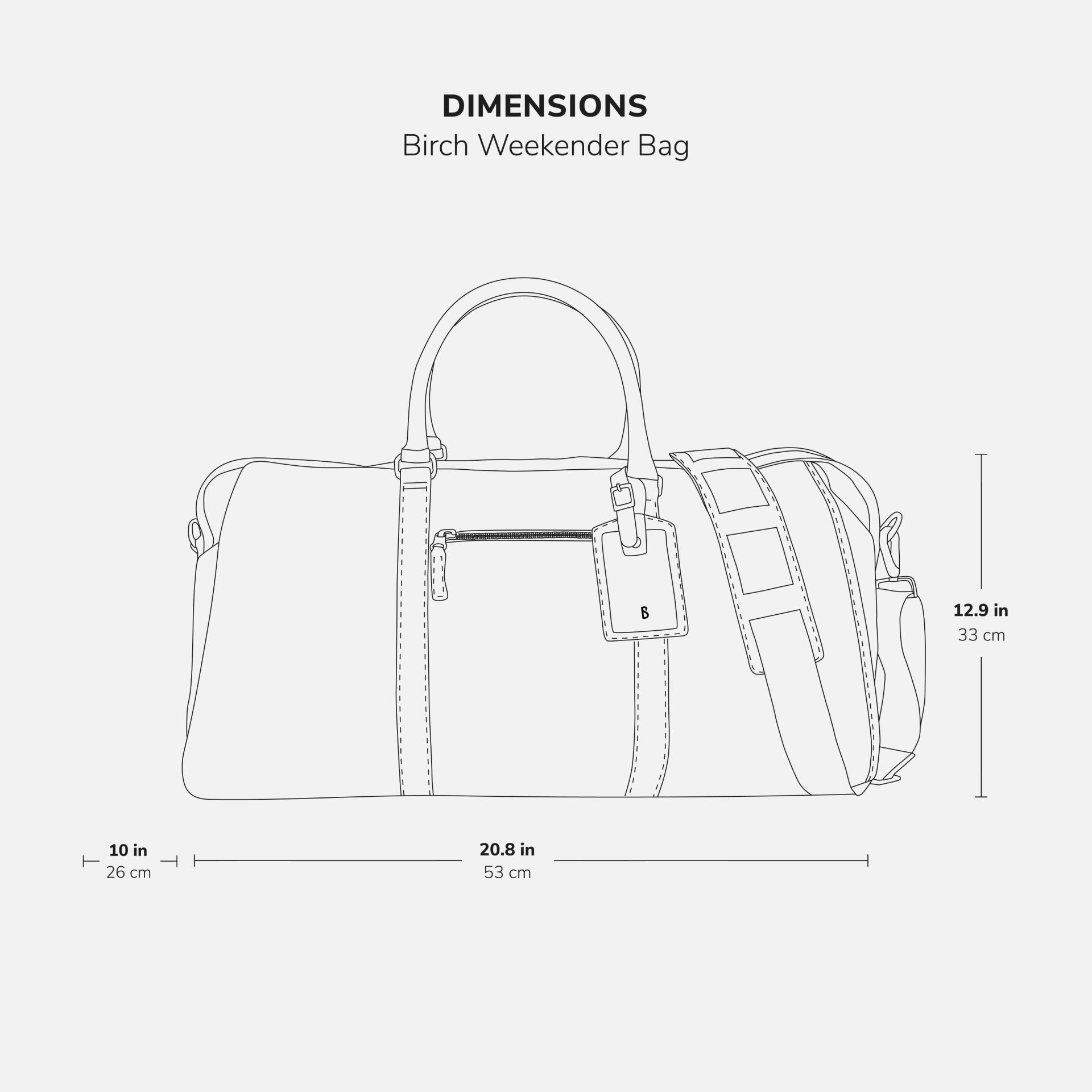 Birch Weekender Bag - Women's Pebbled Leather - Image 6