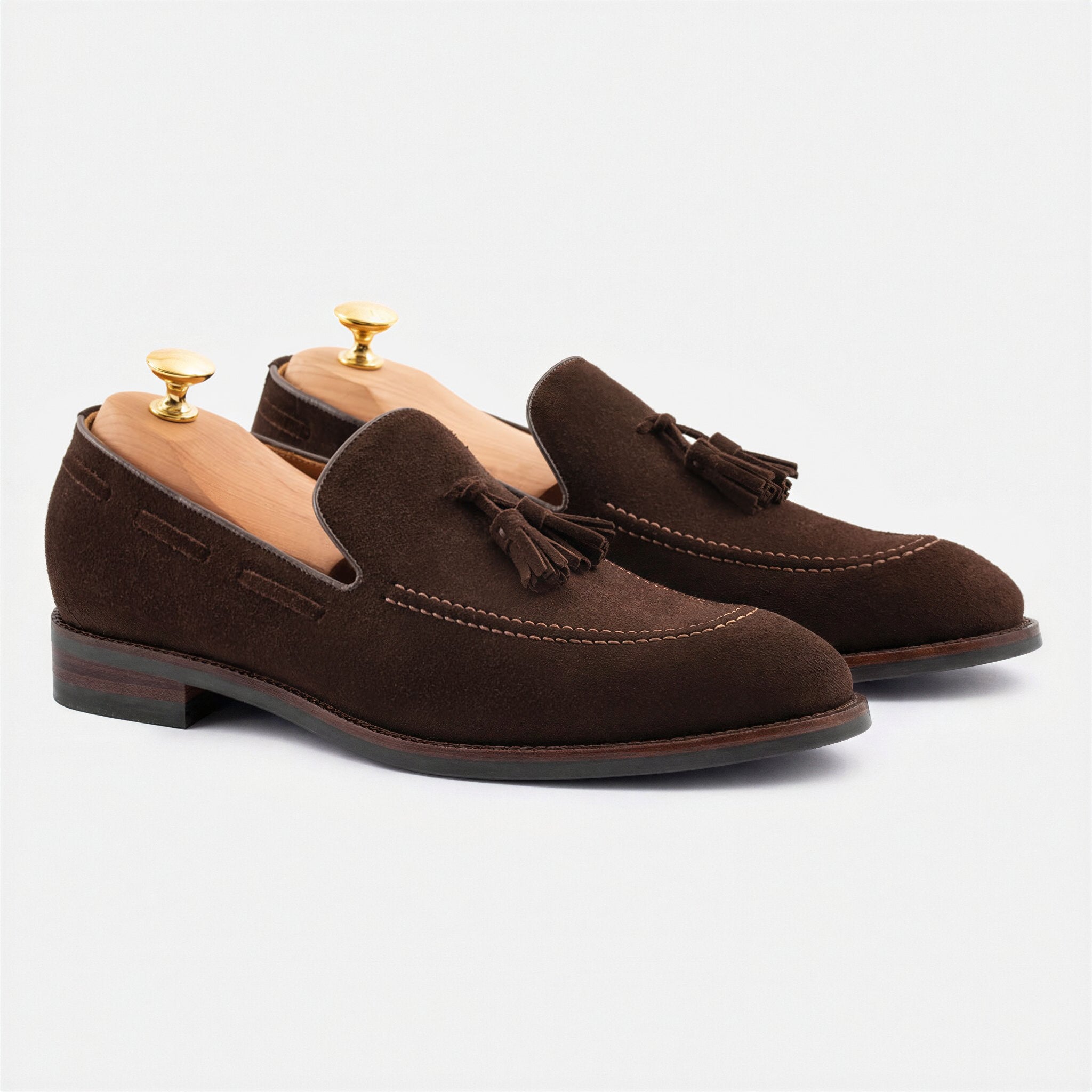 Bernard Tassel Loafers - Suede - Men's - Image 13