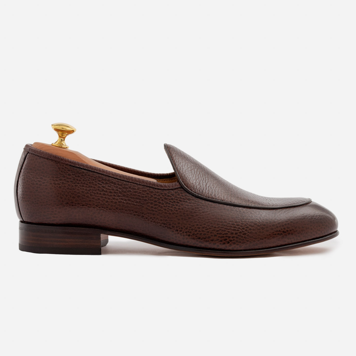 Vincent Belgian Loafers - Pebbled Leather - Men's - Image 8