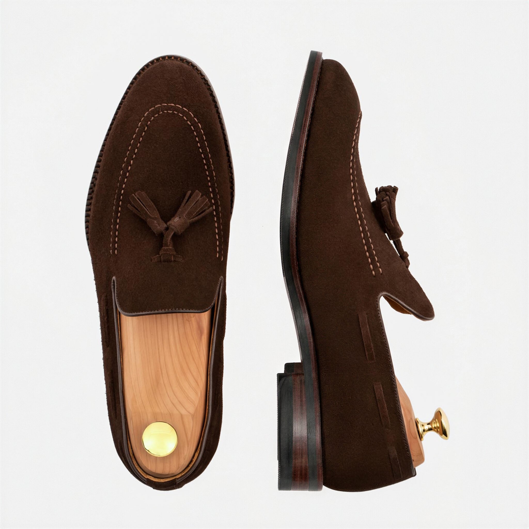 Bernard Tassel Loafers - Suede - Men's - Image 16