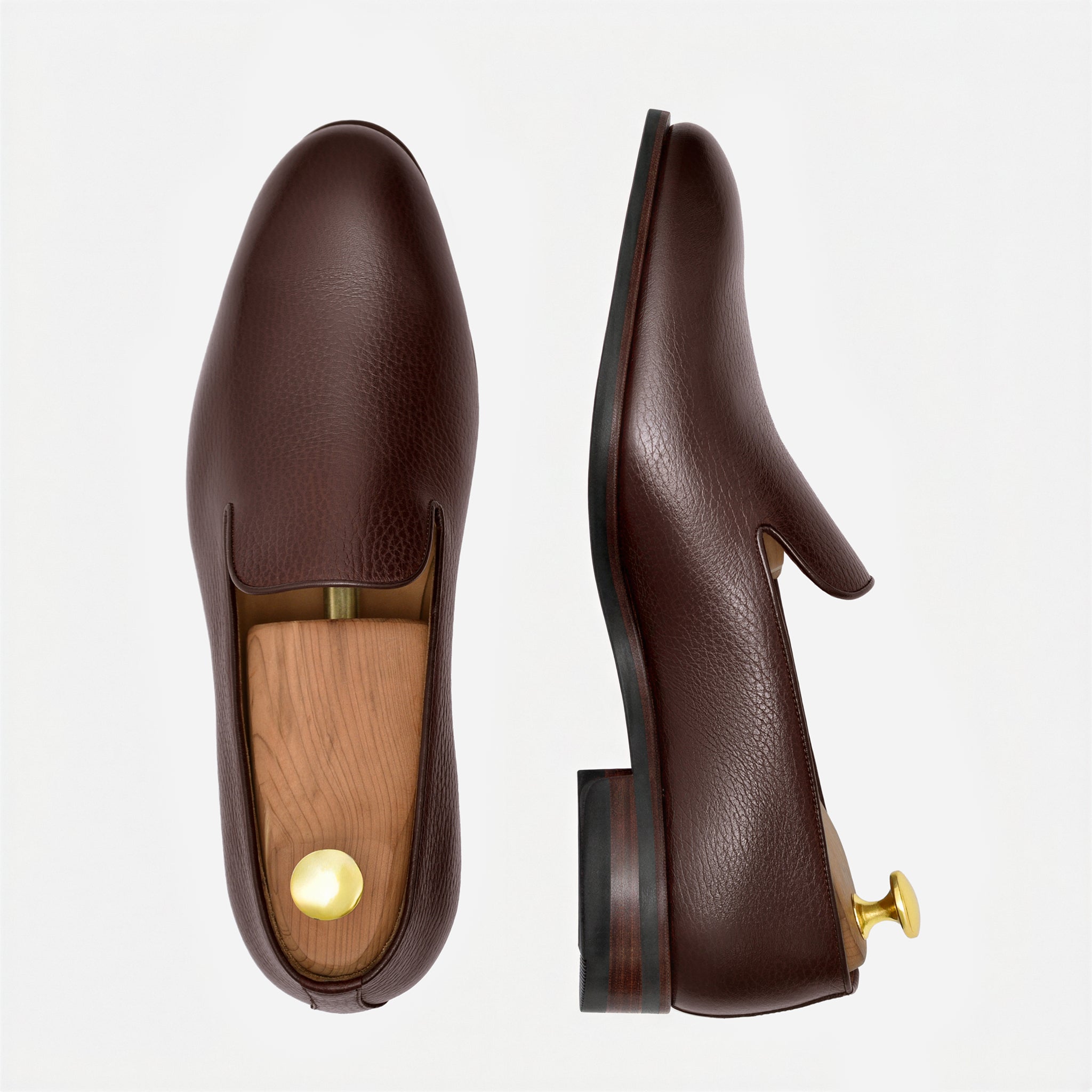 Langford Wholecut Loafers - Pebbled - Men's - Image 22