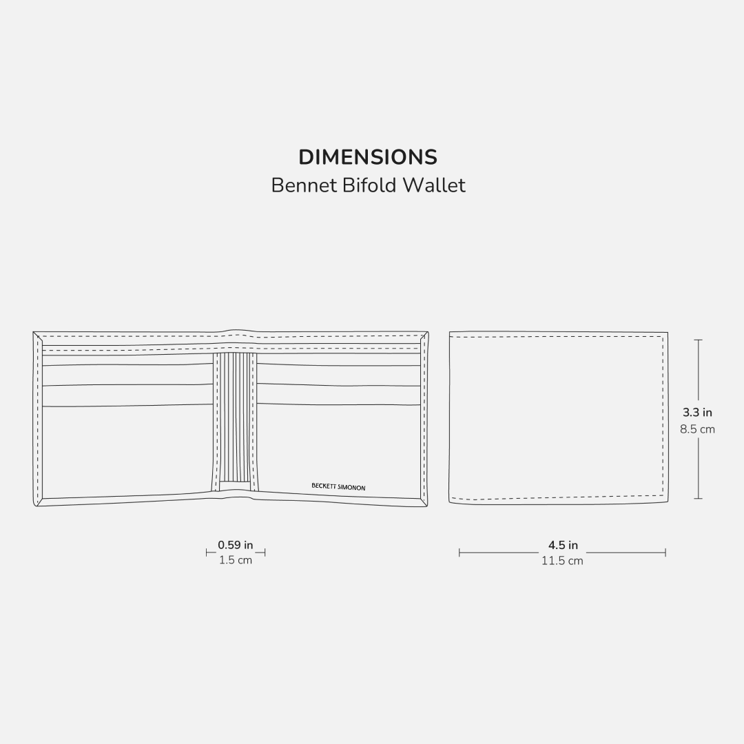 Bennett Bifold Wallet - Men's Embossed Leather - Image 12
