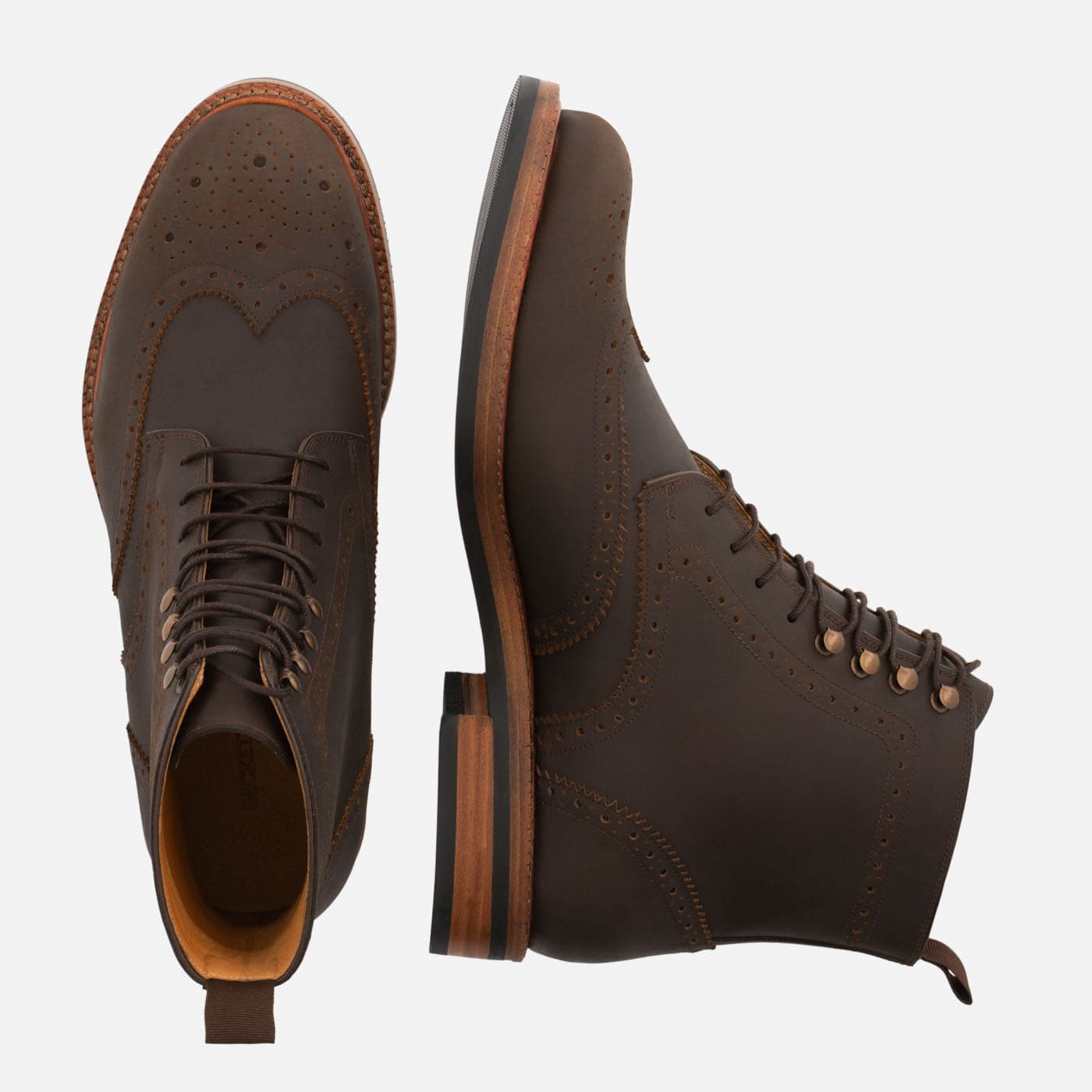 Nolan Brogue Boots - Pull-Up - Men's - Image 19