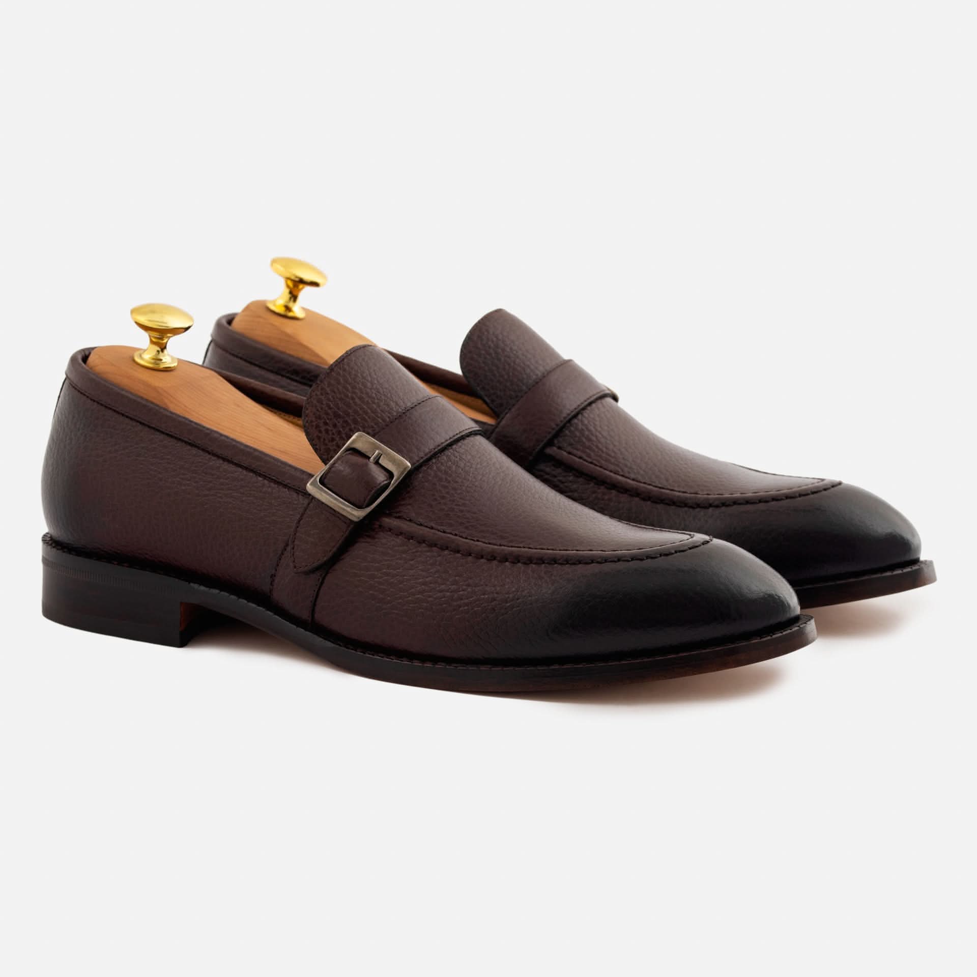 Archie Belted Loafer - Men's Pebbled Leather - Image 7