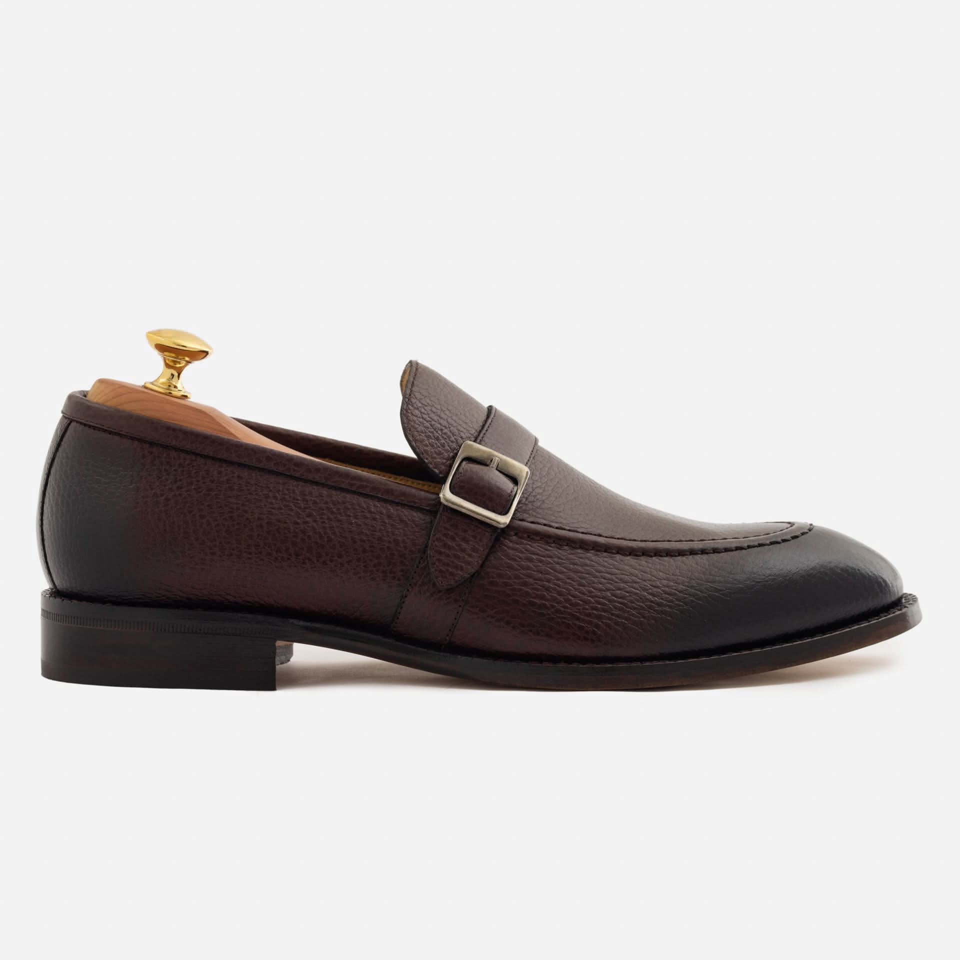 Archie Belted Loafer - Men's Pebbled Leather - Image 8