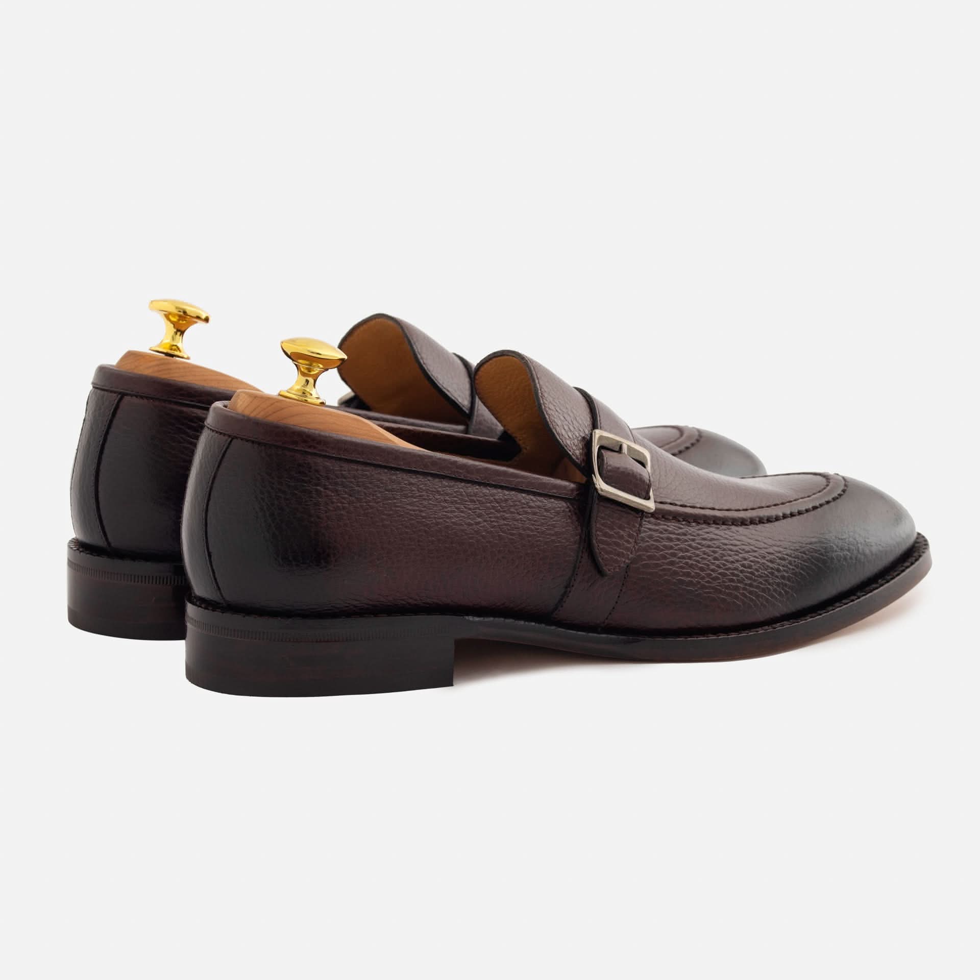 Archie Belted Loafer - Men's Pebbled Leather - Image 9