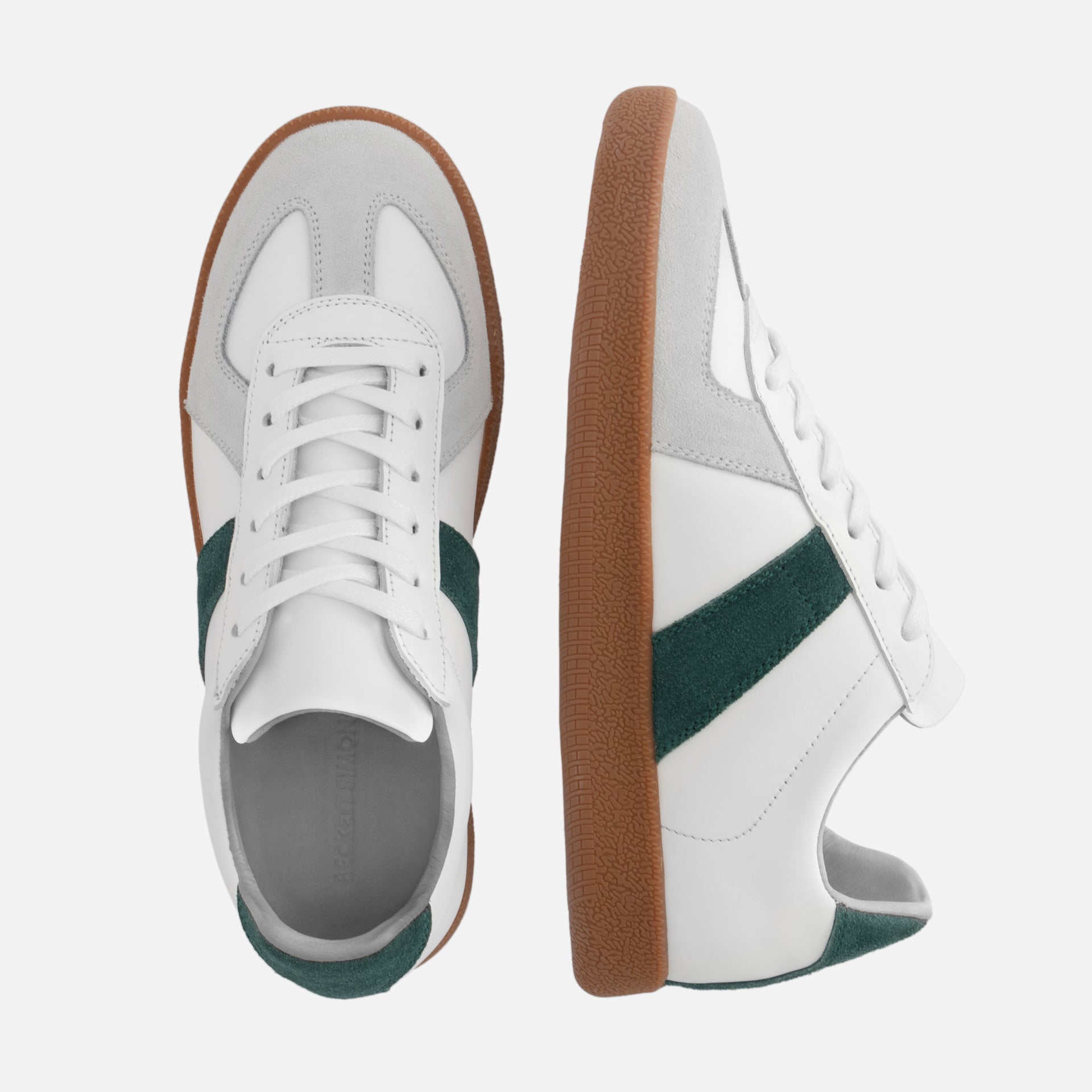 Morgen Trainers - Leather/Suede - Gum Sole - Women's - Image 9