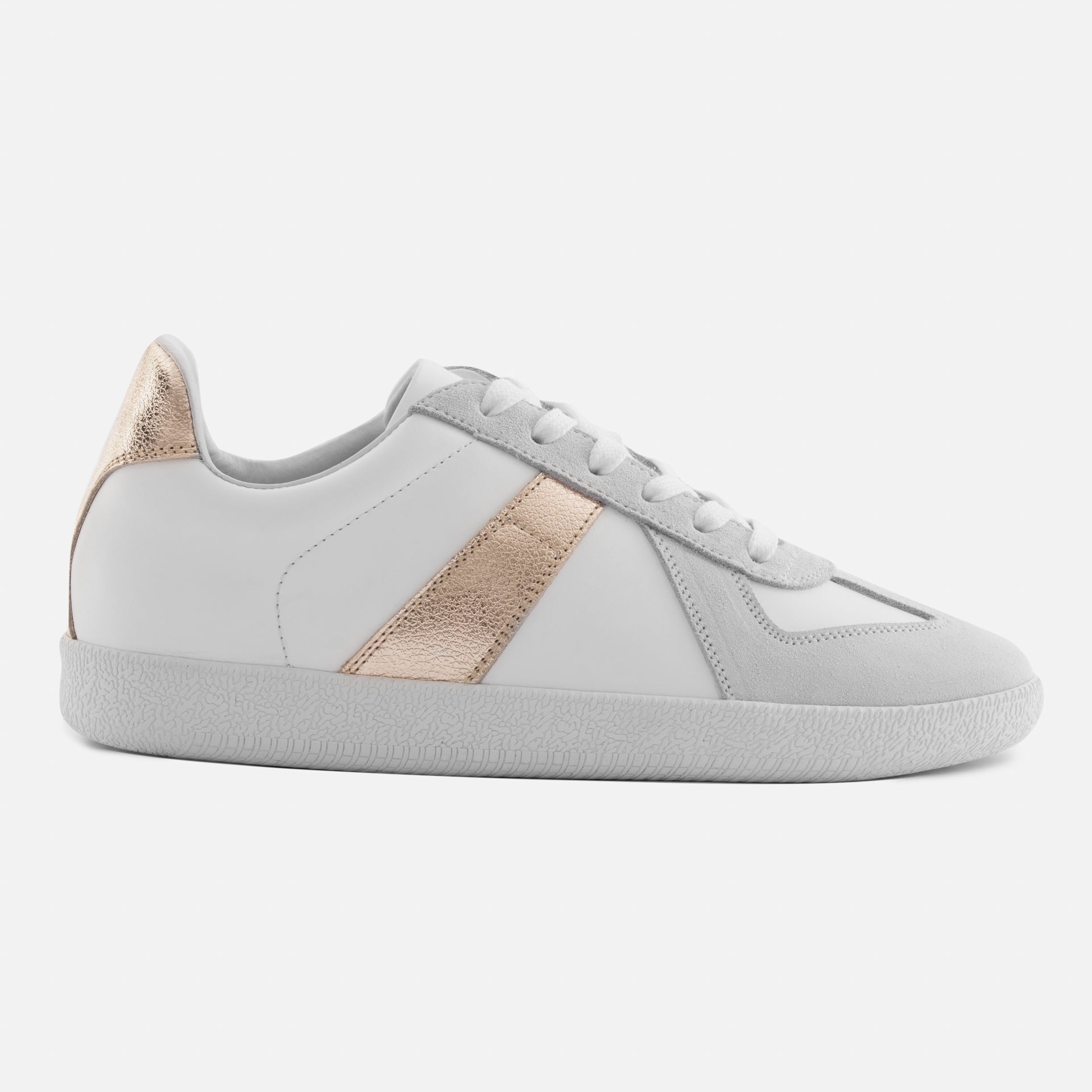 Morgen Trainers - Metallic Leather & Suede - Women's - Image 7